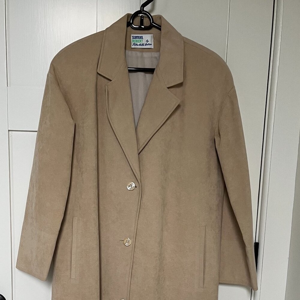 Ultrasuede Coat/Trenchcoat by Samuel Robert/Peter Hatsi Androu